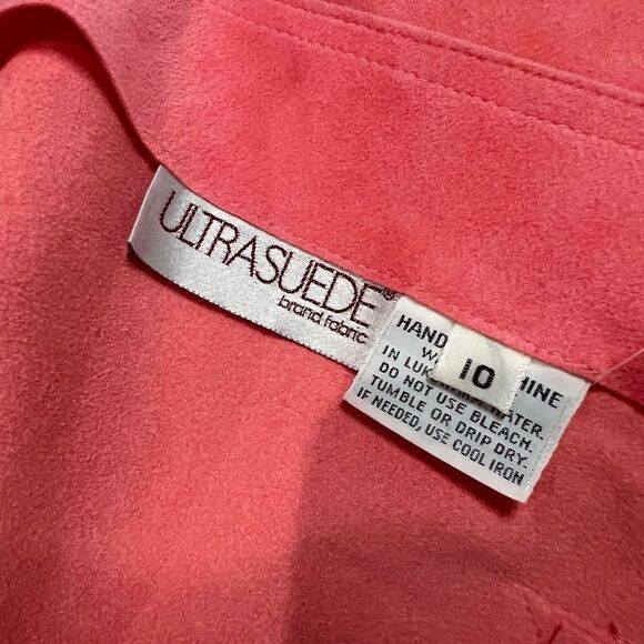 Vintage Bubblegum Pink Ultrasuede Jacket - Picture 7 of 9